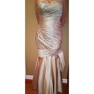 Jovani 153846, Light Taupe, size 12, worn once